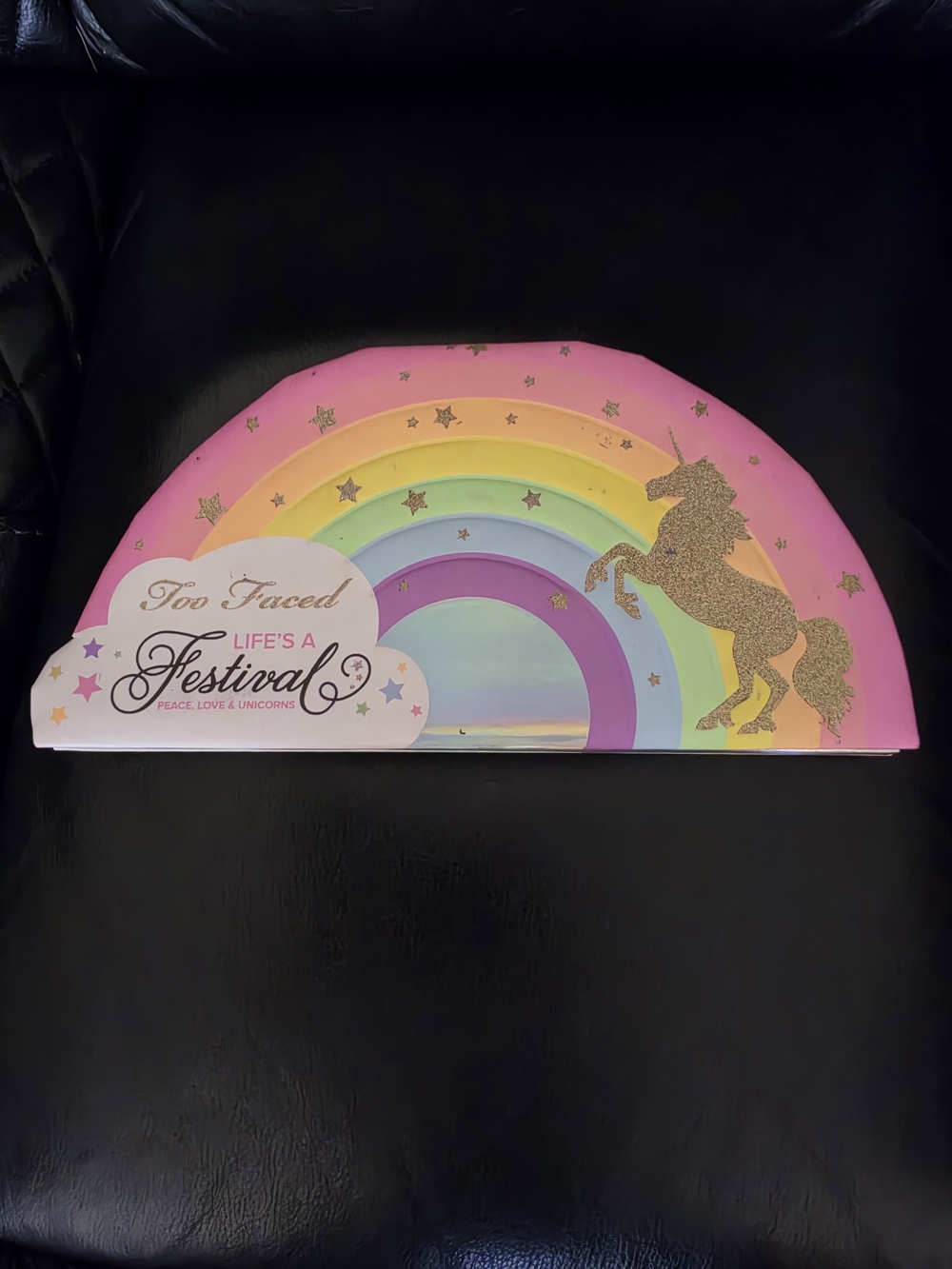 Too Faced Life's A Festival Rainbow Unicorn Makeup Palette Pink Purple Metallic